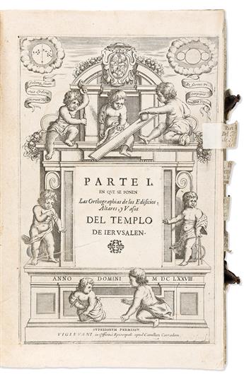 Caramuel y Lobkowitz, Juan (1606-1682) [Architectura Civil Recta y Obliqua.] Las Orthographias de los Edificios; Altares, y Vasos del T